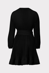 Liv Pleated Dress Black | Milly Women