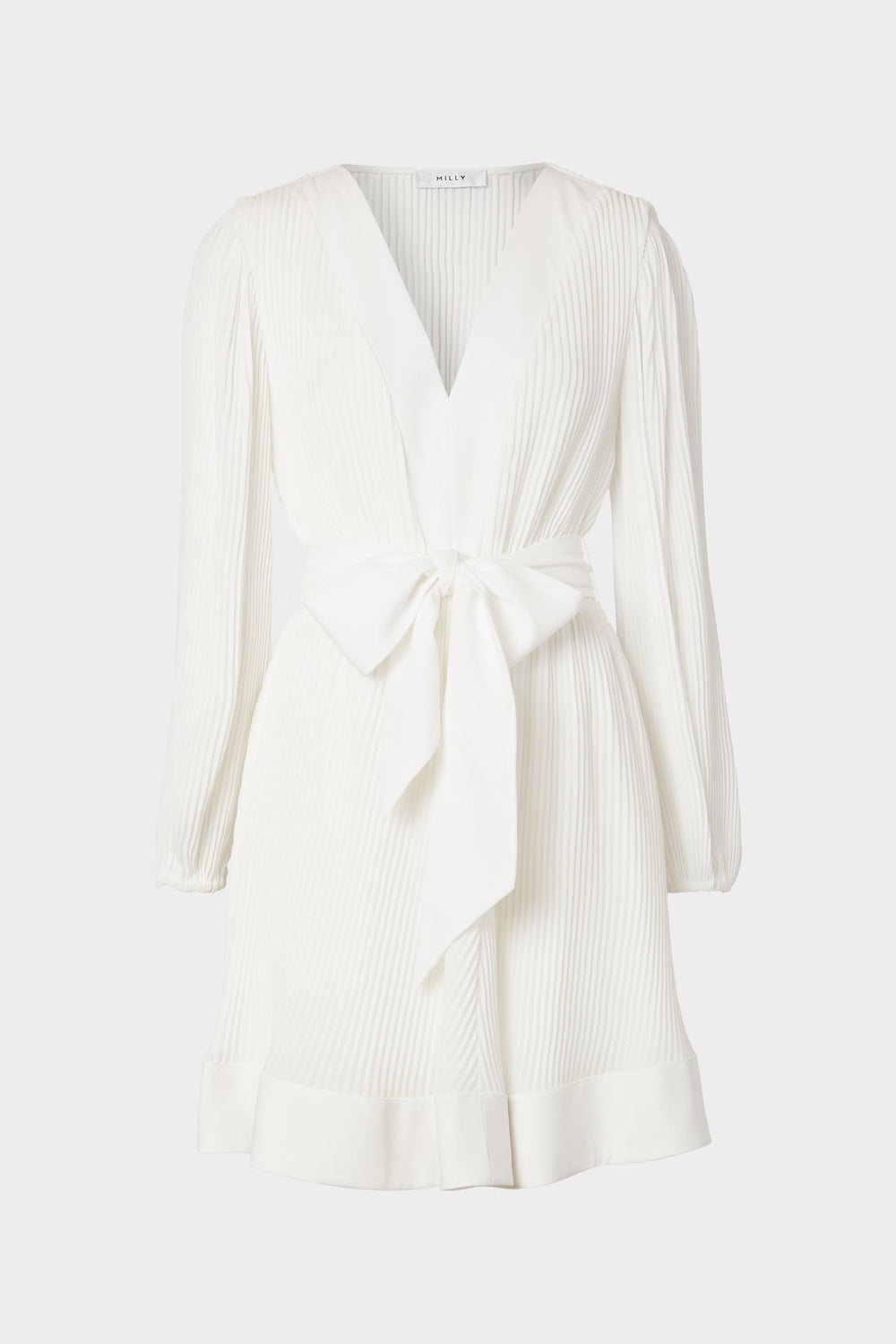 Liv Pleated Dress White | Milly Women