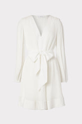 Liv Pleated Dress White | Milly Women