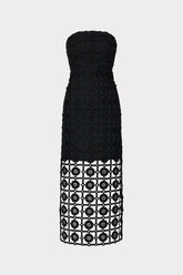 Kait Tile Lace Dress Black | Milly Women