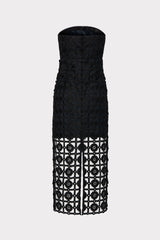 Kait Tile Lace Dress Black | Milly Women