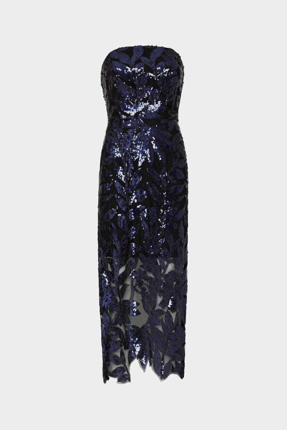 Kait Floral Sequins Dress Navy | Milly Women