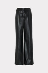 Nash Vegan Leather Pants Black | Milly Women