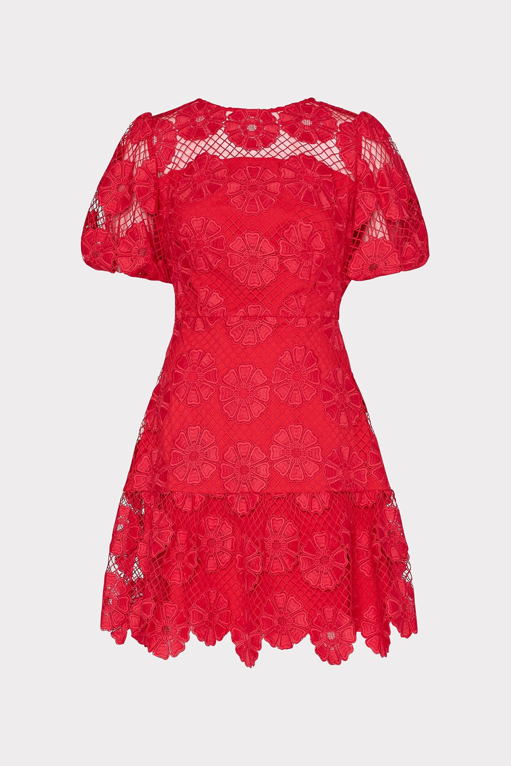 Yasmin Daisy Lace Dress Red | Milly Women