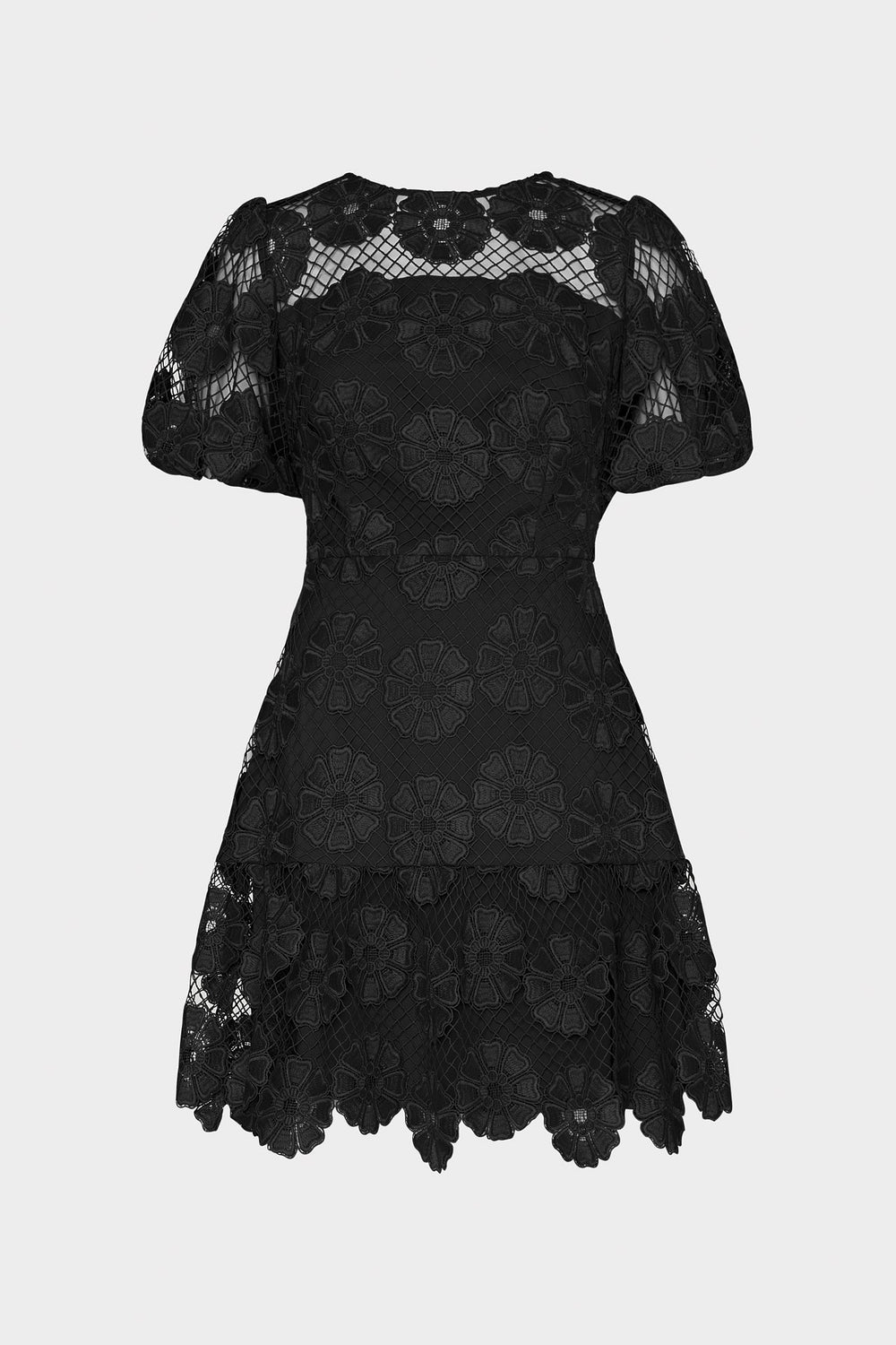 Yasmin Daisy Lace Dress Black | Milly Women