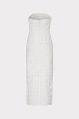 Kait Tile Lace Dress White | Milly Women