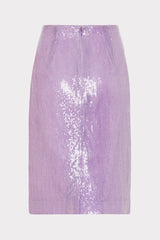 Adley Sequin Skirt Purple | Milly Women