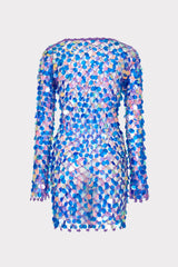 Sequin Crochet Mini Dress Purple | Milly Women