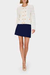 Lizzy Cady Mini Skirt Navy | Milly Women