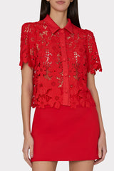 Lizzy Cady Mini Skirt Red | Milly Women