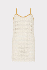 Floral Crochet Cami Mini Dress Ecru | Milly Women