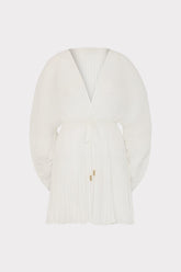 Solid Chiffon Tie Cover-Up White | Milly Women