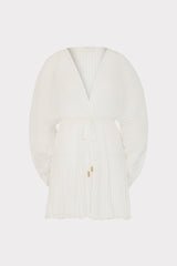 Solid Chiffon Tie Cover-Up White | Milly Women