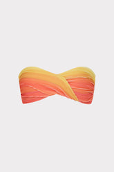 Sunset Stripe Twist Bandeau Top Multi | Milly Women