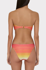 Sunset Stripe Twist Bandeau Top Multi | Milly Women