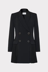 Noora Pleated Blazer Dress Black | Milly Women