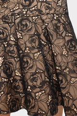 Tahlia Rose Mesh Embroidered Dress Black | Milly Women