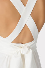 Catarina Poplin Maxi Dress White | Milly Women
