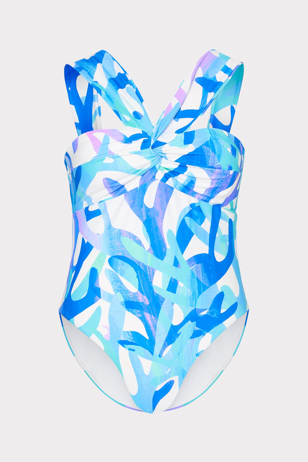 Betsy Italian Under The Sea Bandeau One Piece Blue Multi | Milly Women