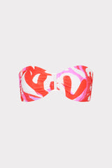 Italian Under The Sea Bandeau Bikini Top Pink Multi | Milly Women