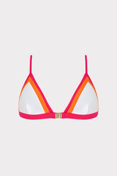 Positano Color Block Bikini Top Pink Multi | Milly Women