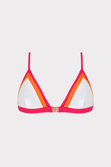 Positano Color Block Bikini Top Pink Multi | Milly Women