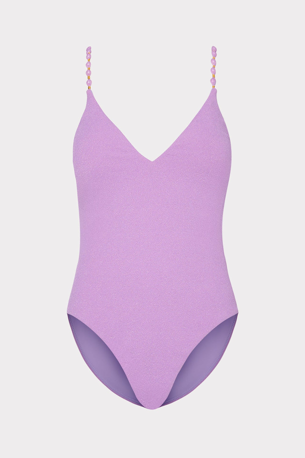 Cannes Beaded Strap One Piece Purple | Milly Women