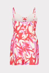 Anya Under The Sea Linen Romper Pink Multi | Milly Women