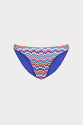 Margot Barcelona Metallic Chevron Bikini Bottom Blue Multi | Milly Women