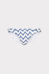 Margot Barcelona Chevron Bikini Bottom White/Blue | Milly Women