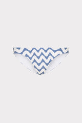 Margot Barcelona Chevron Bikini Bottom White/Blue | Milly Women