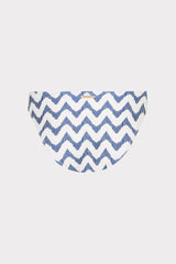 Margot Barcelona Chevron Bikini Bottom White/Blue | Milly Women