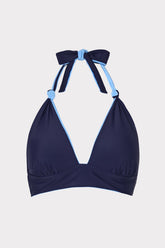 Scala Reversible Bikini Top Mineral Blue/Navy | Milly Women
