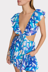 Delilah Under The Sea Cover-Up Dress Blue Multi | Milly Women
