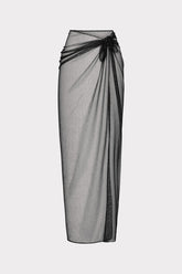 Metallic Mesh Sarong Black | Milly Women