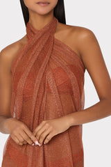 Metallic Mesh Sarong Copper | Milly Women