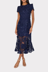 Tahlia Lace Dress Navy | Milly Women