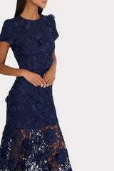 Tahlia Lace Dress Navy | Milly Women