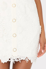Judy Lace Mini Dress White | Milly Women