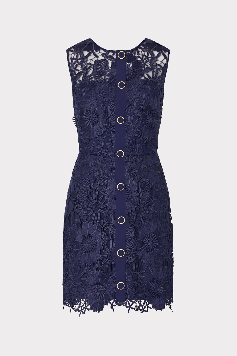 Judy Lace Mini Dress Navy | Milly Women
