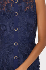 Judy Lace Mini Dress Navy | Milly Women