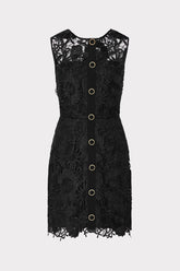 Judy Lace Mini Dress Black | Milly Women