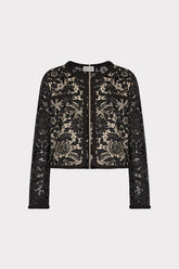 3D Garden Lace Jacket Black | Milly Women