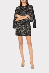 3D Garden Lace Jacket Black | Milly Women