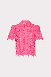 Addison Roja Lace Top Milly Pink | Milly Women