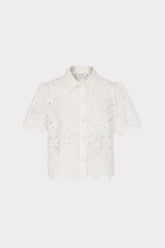 Addison Roja Lace Top White | Milly Women