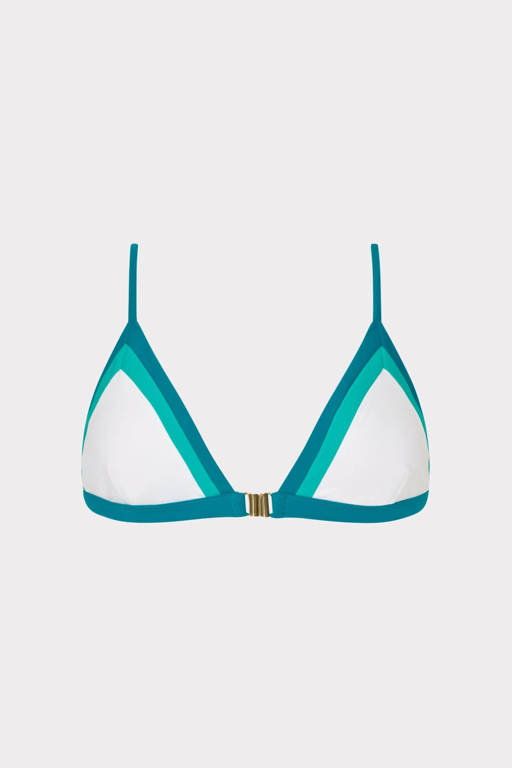 Positano Color Block Bikini Top Sea Green Multi | Milly Women