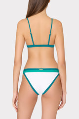Positano Color Block Bikini Bottom Sea Green Multi | Milly Women