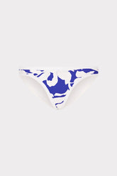 Lily Silhouette Bikini Bottom Blue/Ecru | Milly Women