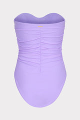 Solid Ruched One Piece Lilac | Milly Women